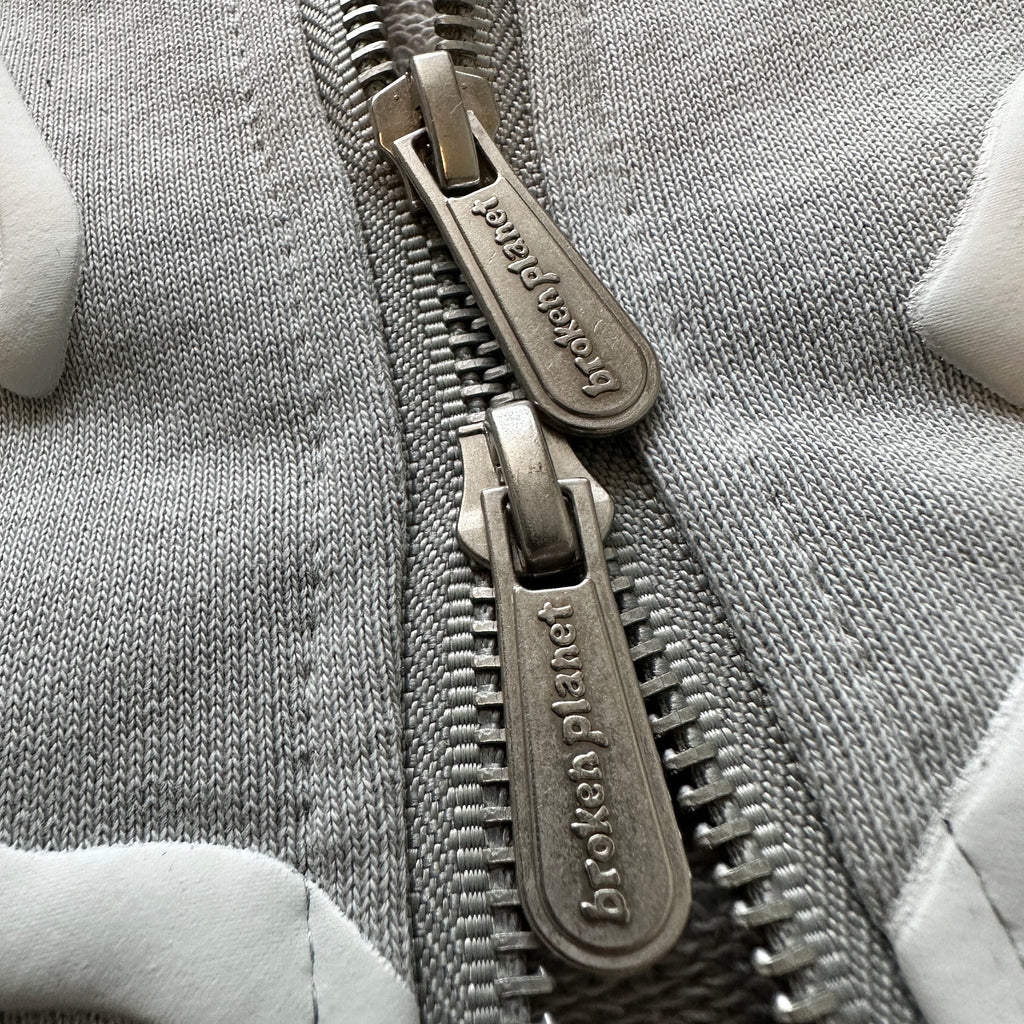 Broken Planet Zip-up Stone Gray Set