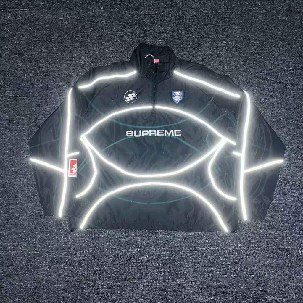 Supreme Reflective Piping Pullover Tracksuit