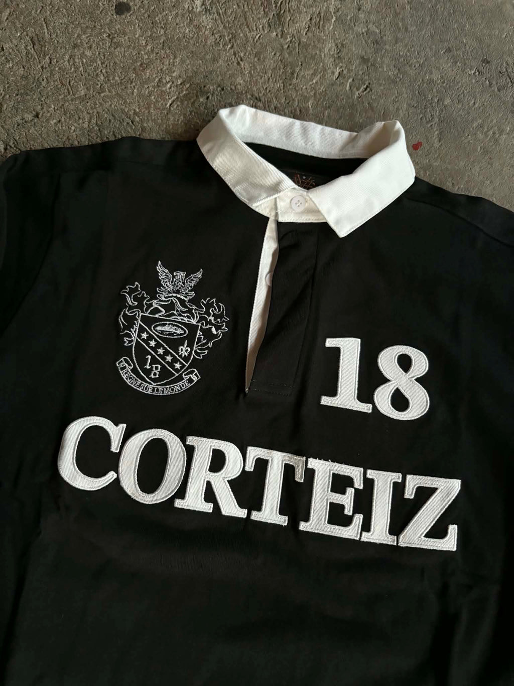 Corteiz Panelled Rugby Black (ON-HAND)