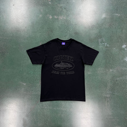 Corteiz Triple Black Tee