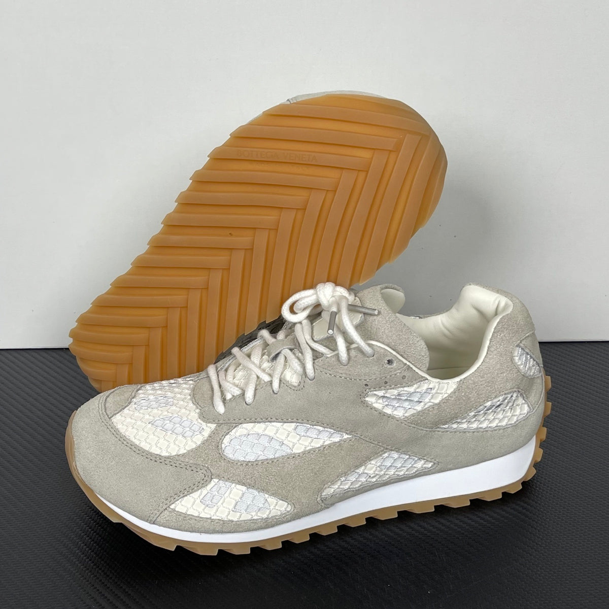 Bottega Veneta Orbit Sneakers Sea Salt