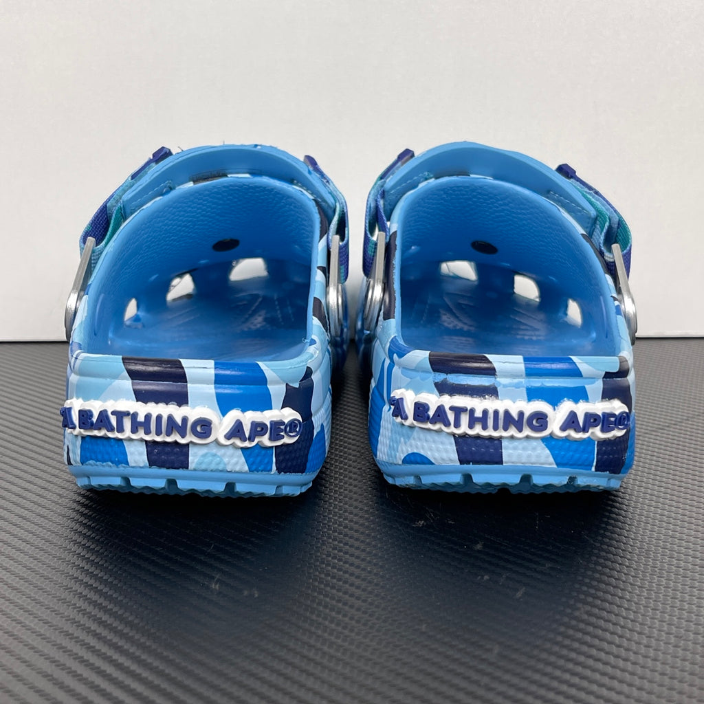 A BATHING APE (BAPE) x Crocs Classic Clog in Blue ABC Camo