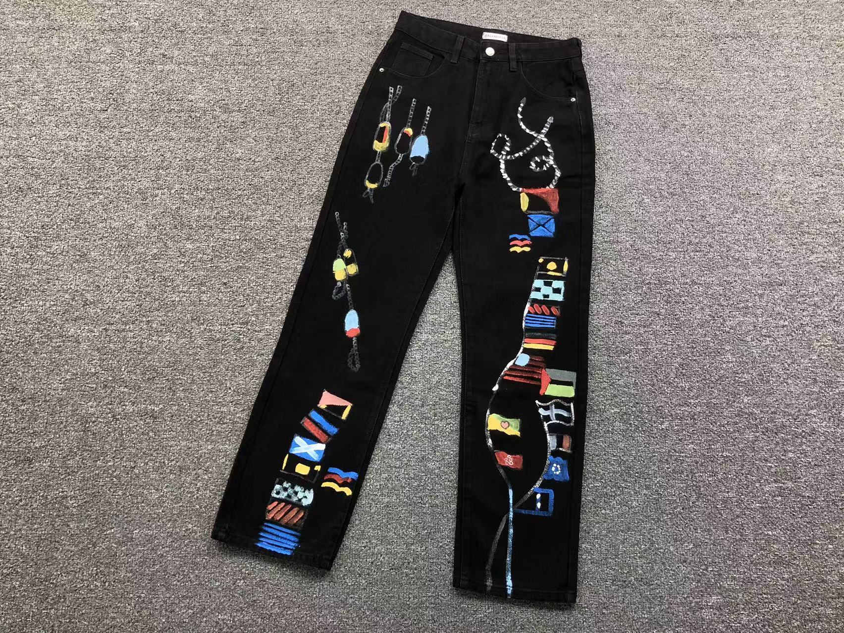 Balenciaga Painted Jeans