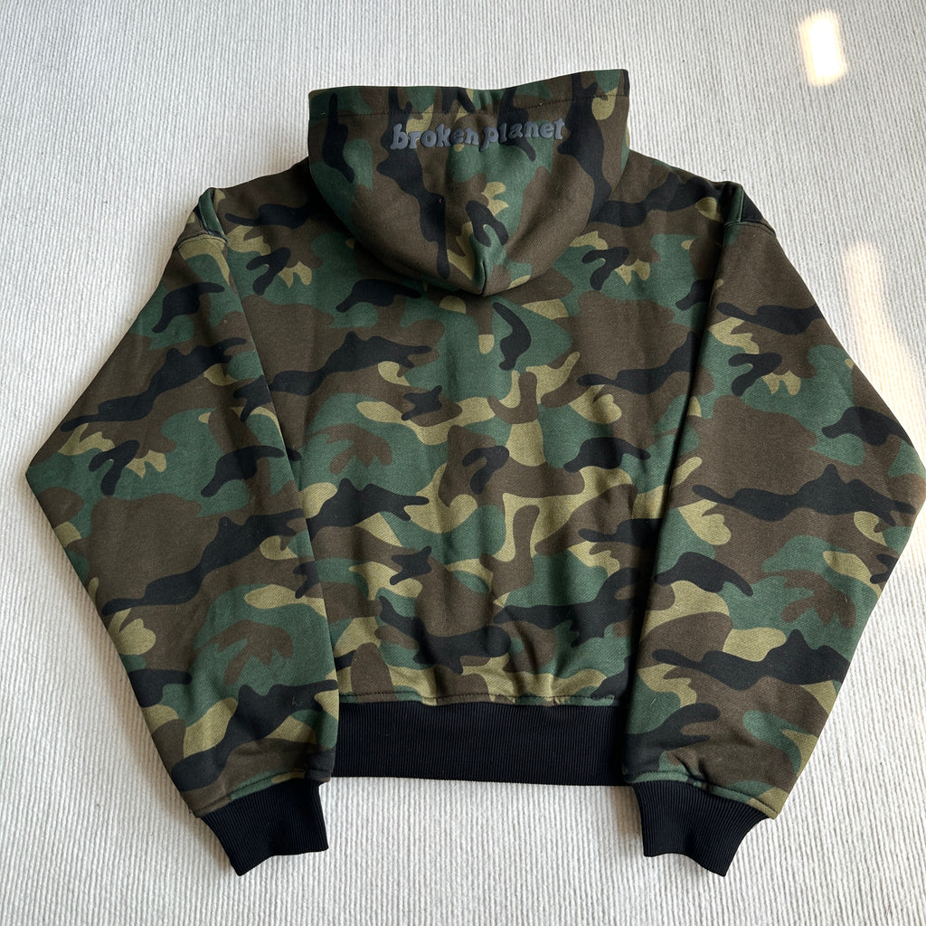 Broken Planet Zip-up Camo Hoodie