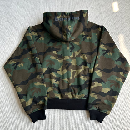 Broken Planet Zip-up Camo Hoodie
