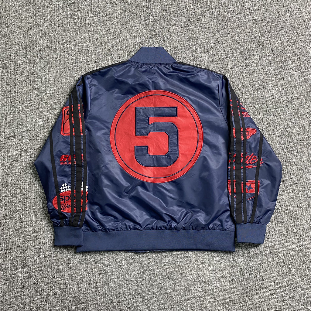 SP5DER Satin Bomber Jacket