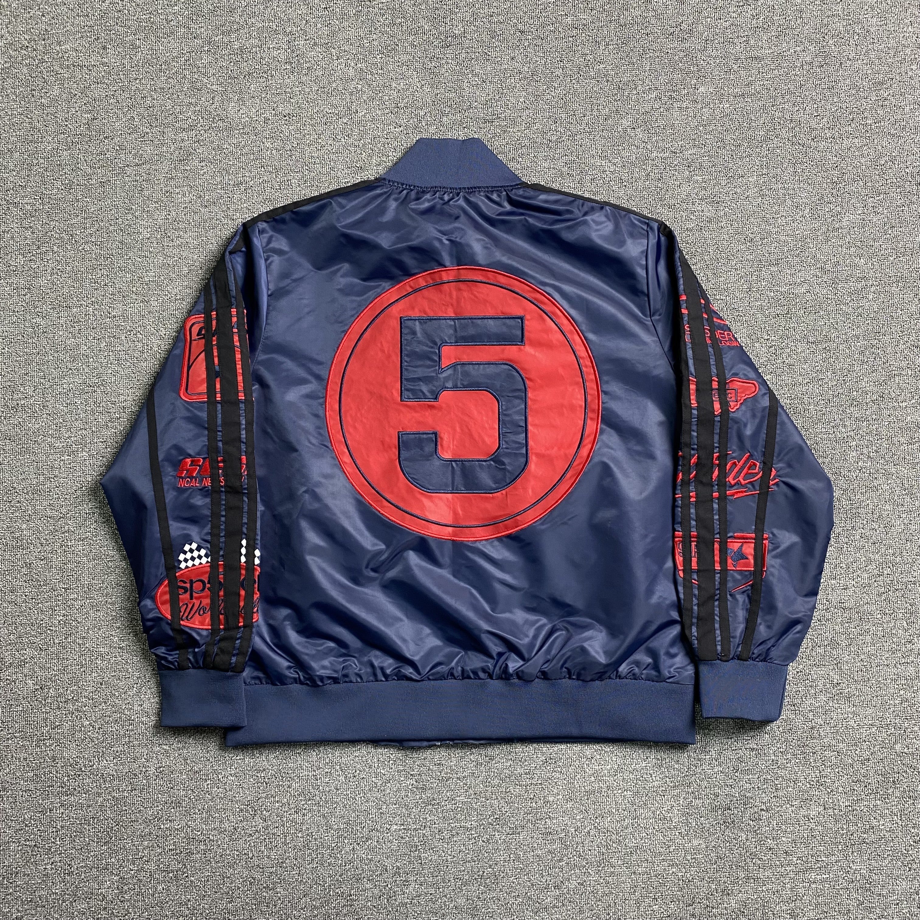 SP5DER Satin Bomber Jacket