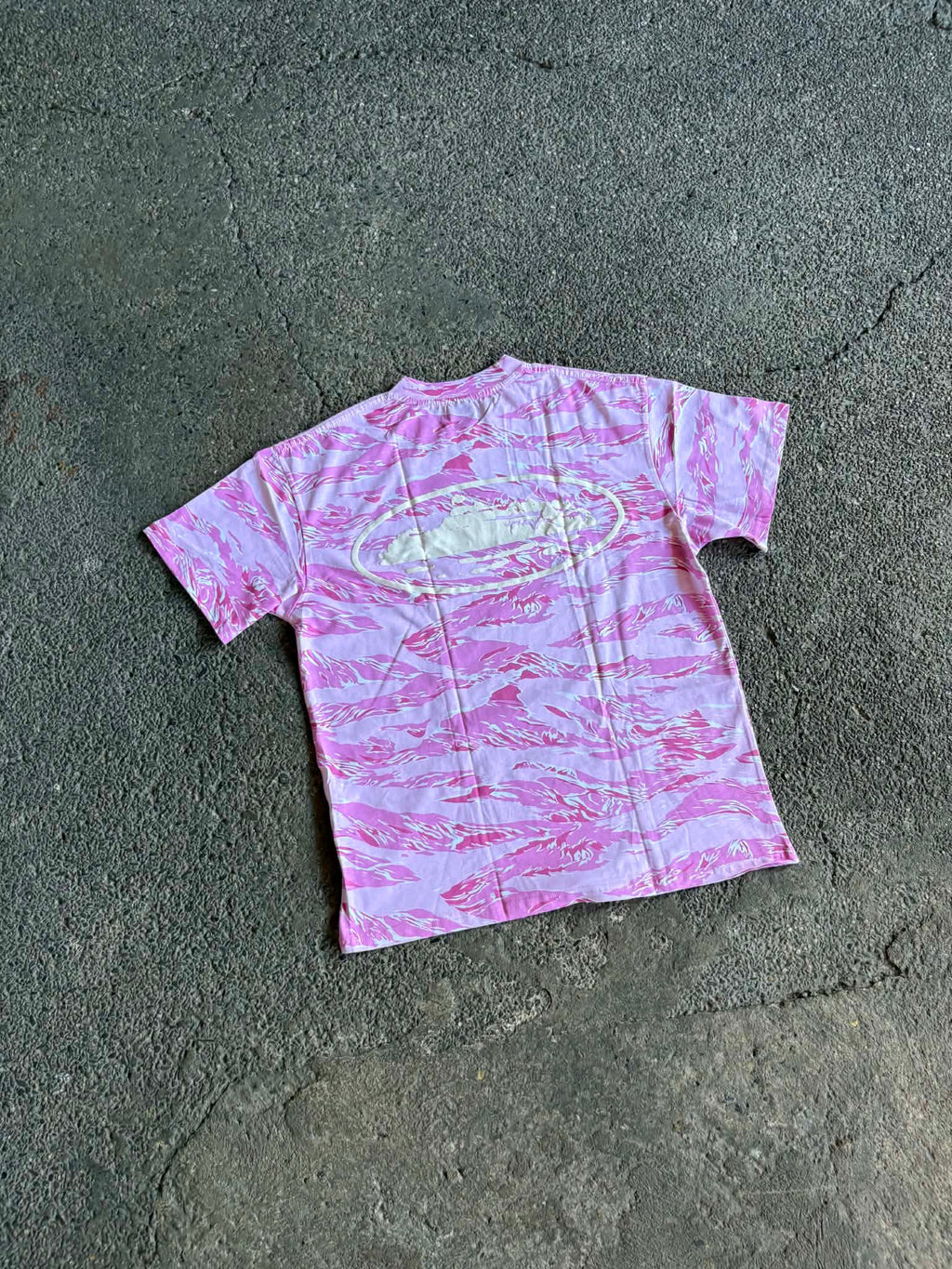 Corteiz Island Puff Print Tee Forest Camo Pink (ON-HAND)