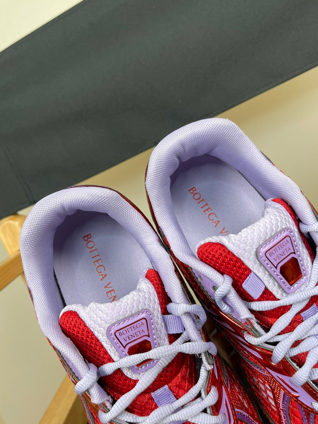 Bottega Veneta Orbit Sneakers Metallic Red / Wisteria