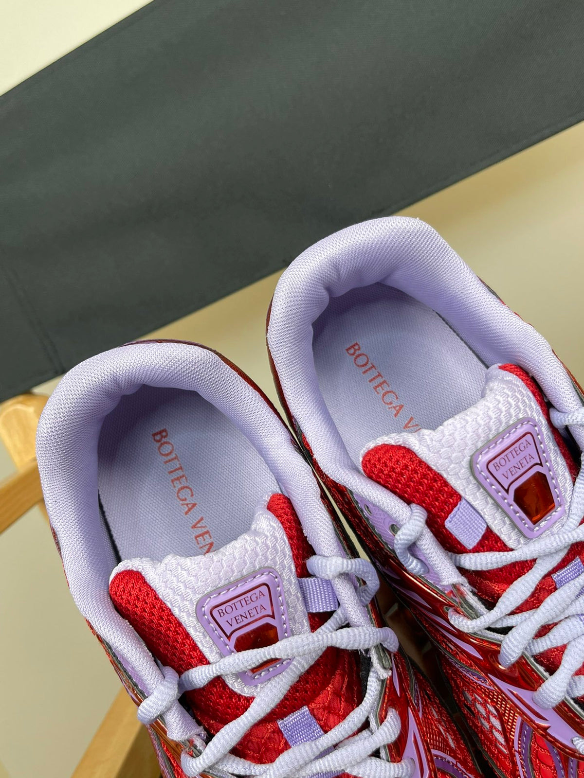 Bottega Veneta Orbit Sneakers Metallic Red / Wisteria