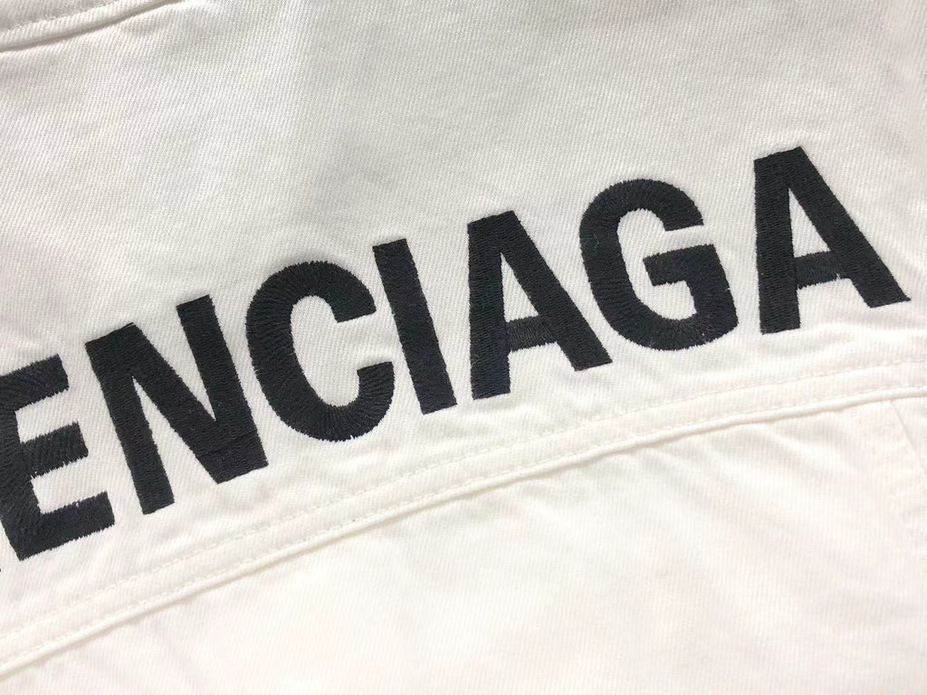 Balenciaga Backlogo Denim Jacket