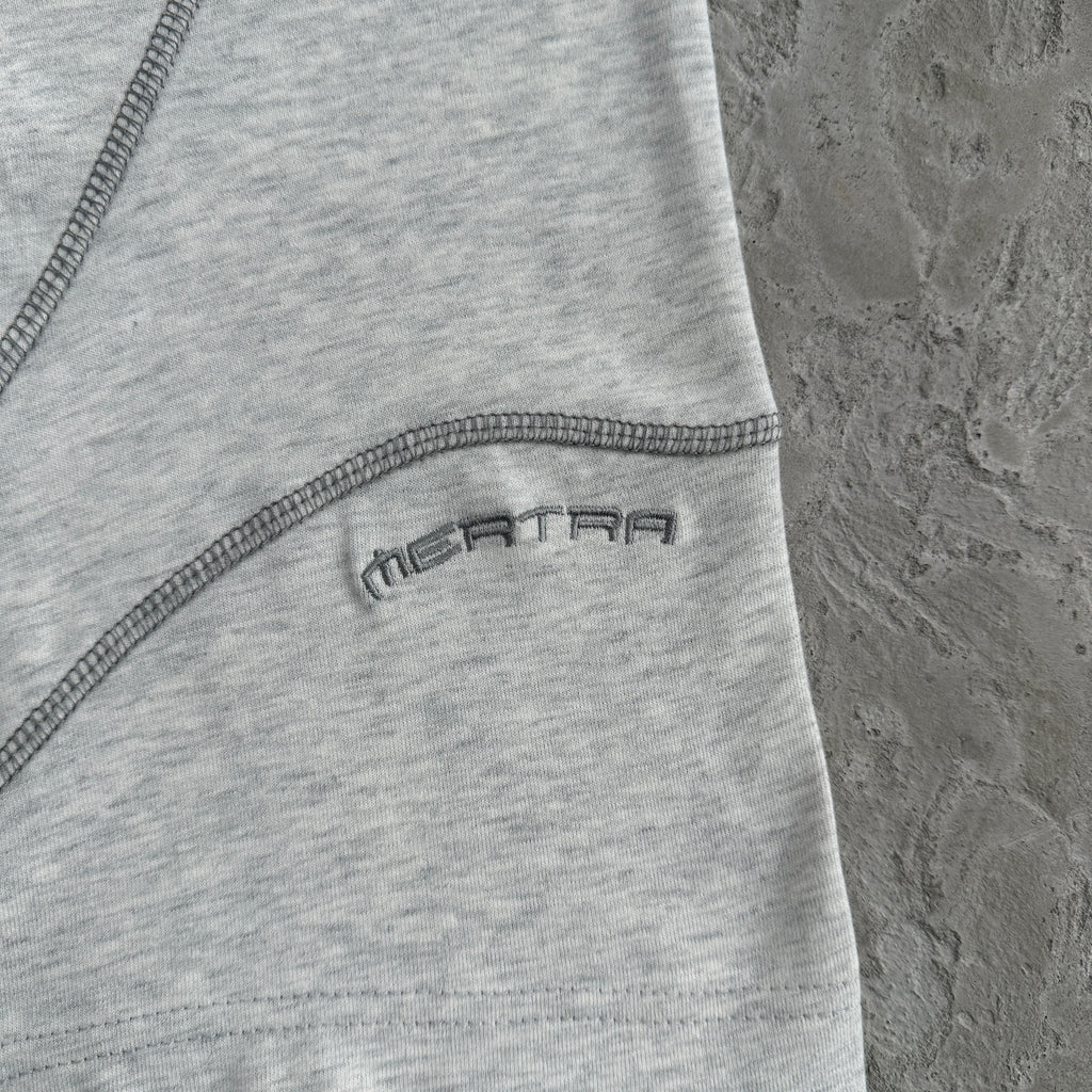 Mertra Gray Embroided Tee