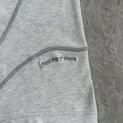 Mertra Gray Embroided Tee