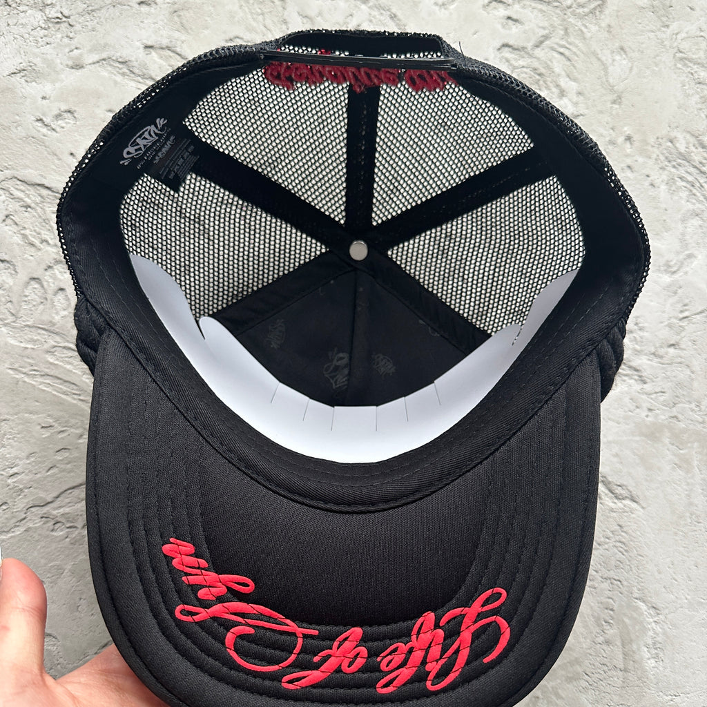 Syna Red Trucker Cap