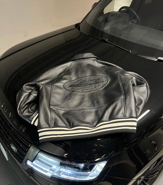 Corteiz Alcatraz Leather Jacket