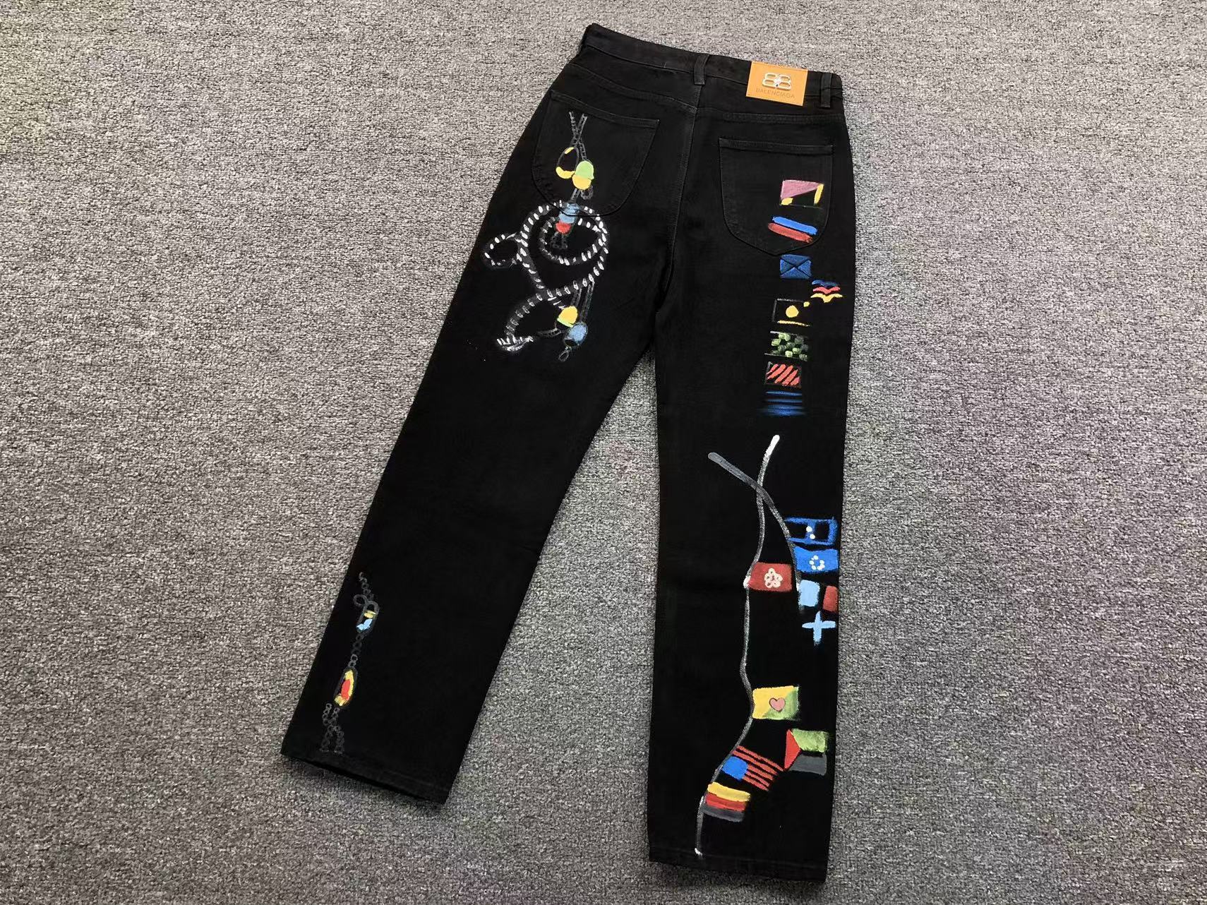 Balenciaga Painted Jeans