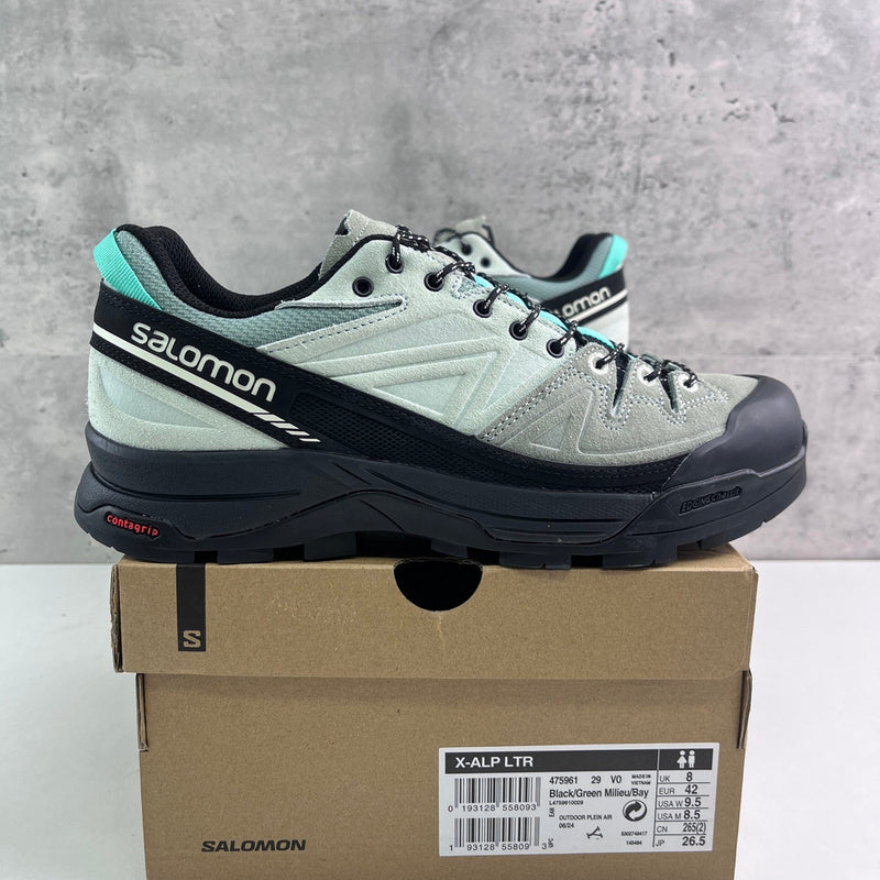 Salomon X-ALP LTR in the Black / Green Milieu / Bay