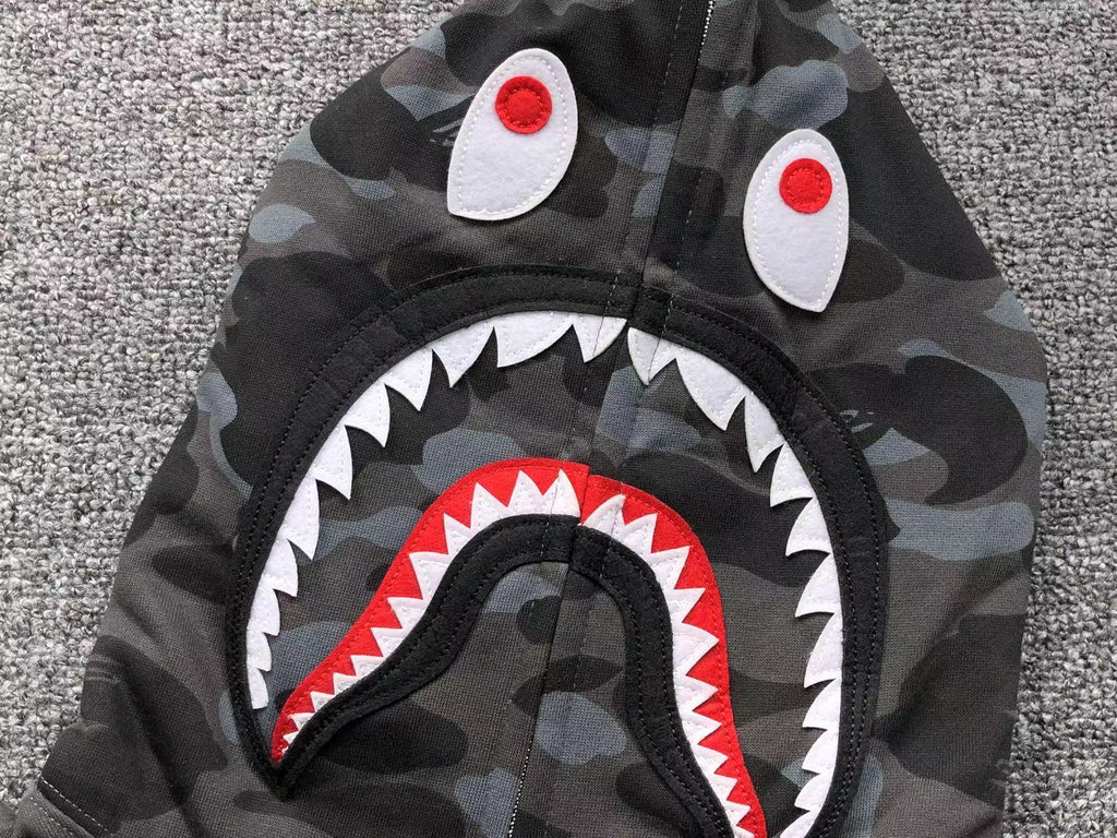 Bape Shark Camo Hoodies