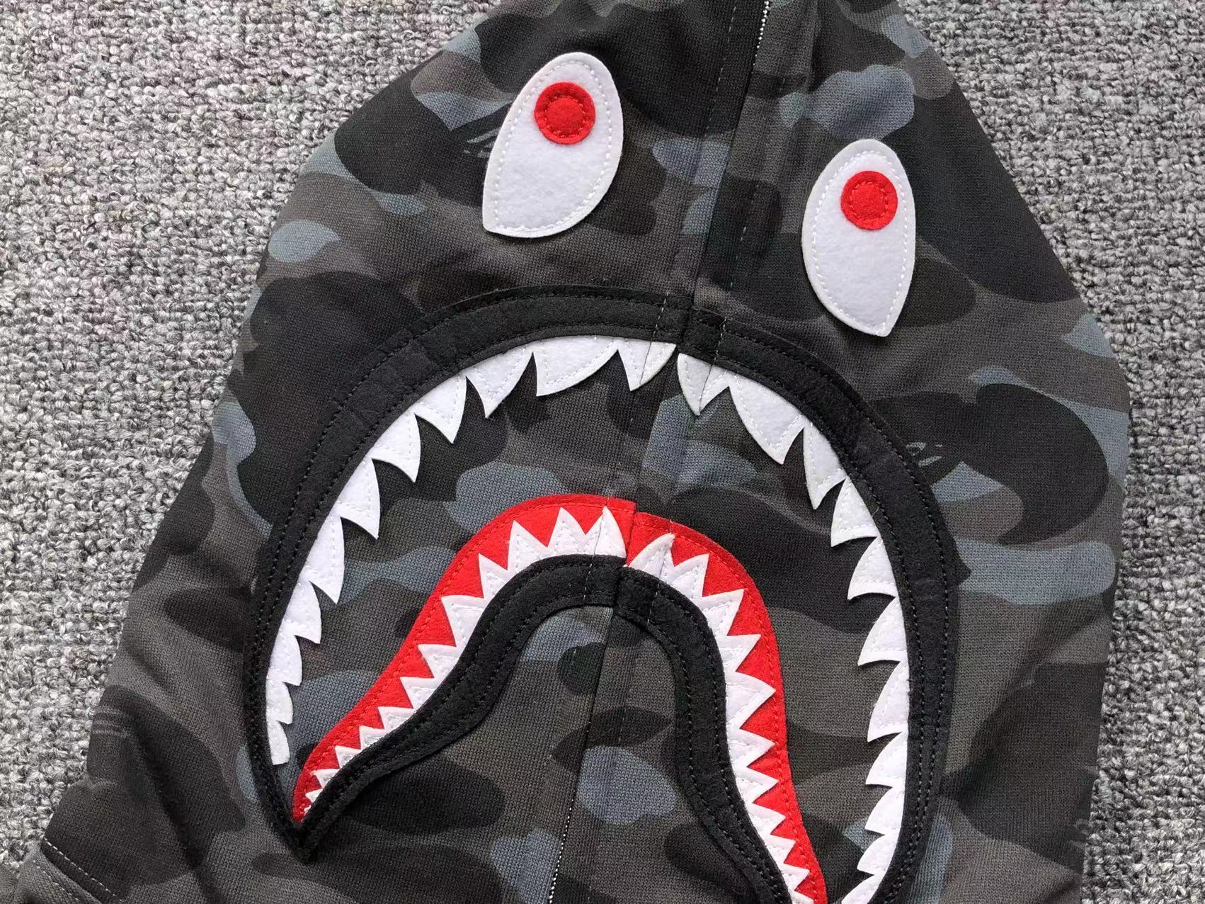 Bape Shark Camo Hoodies