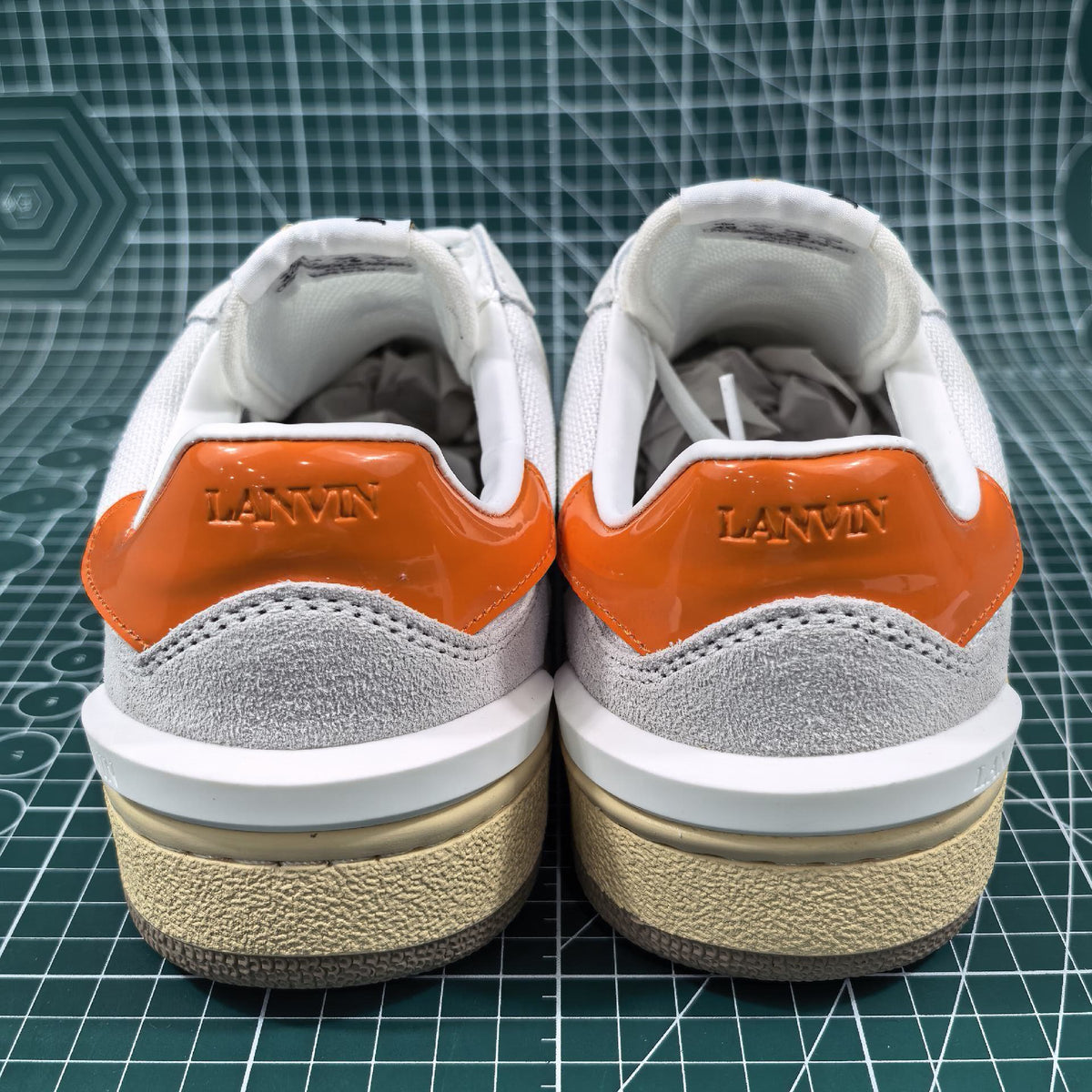 Lanvin Orange Clay Sneakers