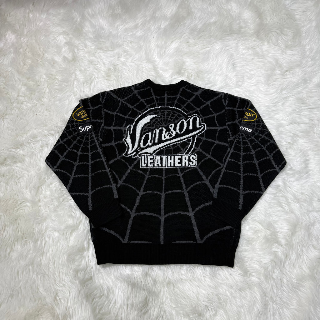 Supreme x Vanson Leathers x Marvel Spider-Man Sweater