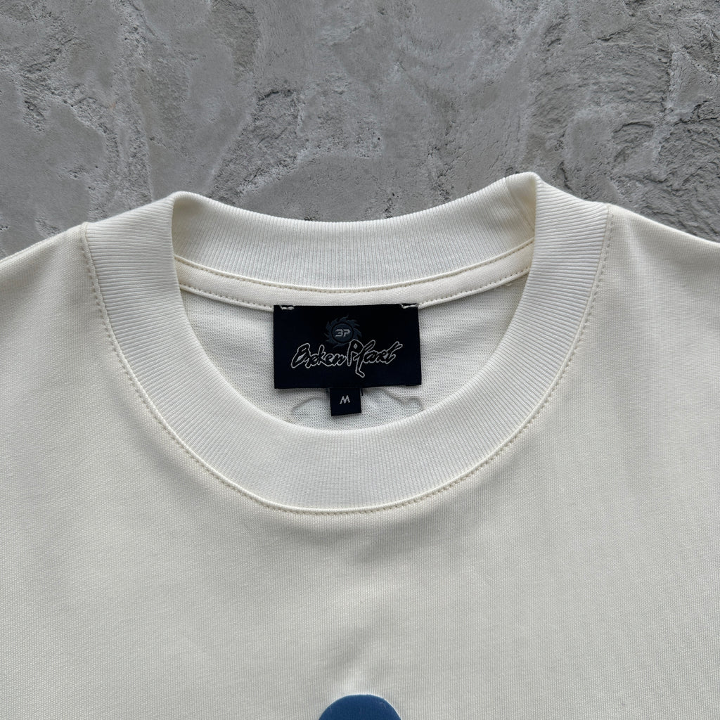 Broken Planet Stars Vanilla White Tee