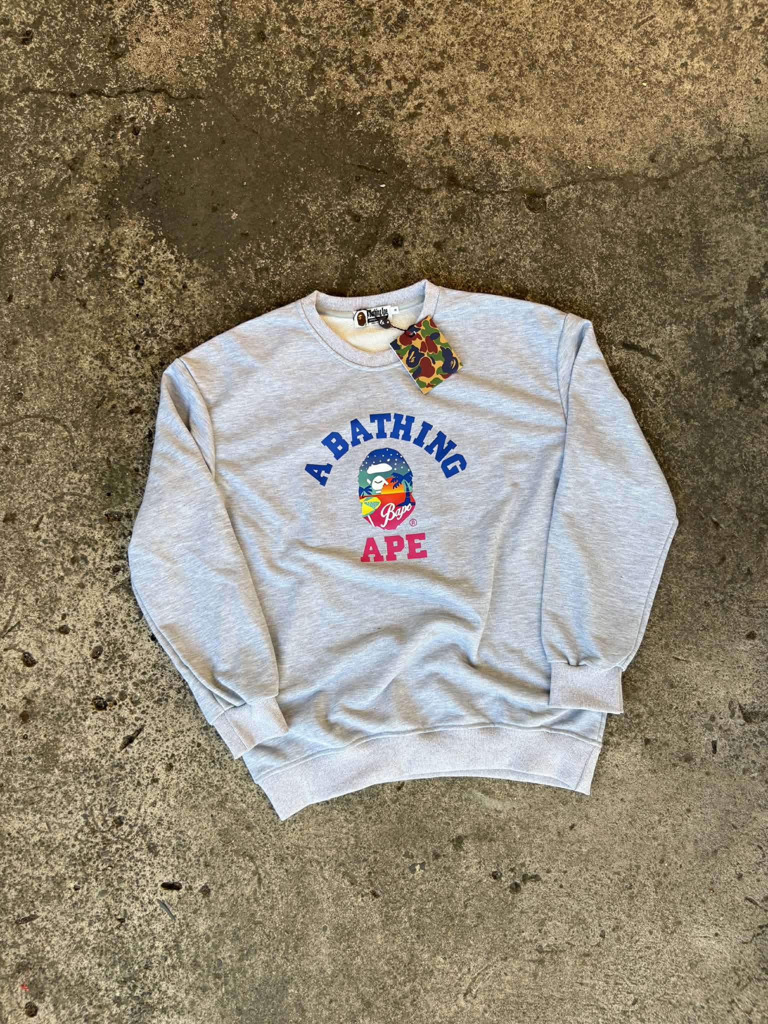 Bathing Ape Gray Sweater