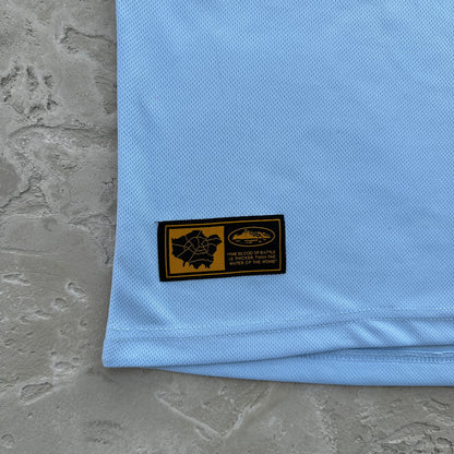 Corteiz Blue Panel Jersey Tee
