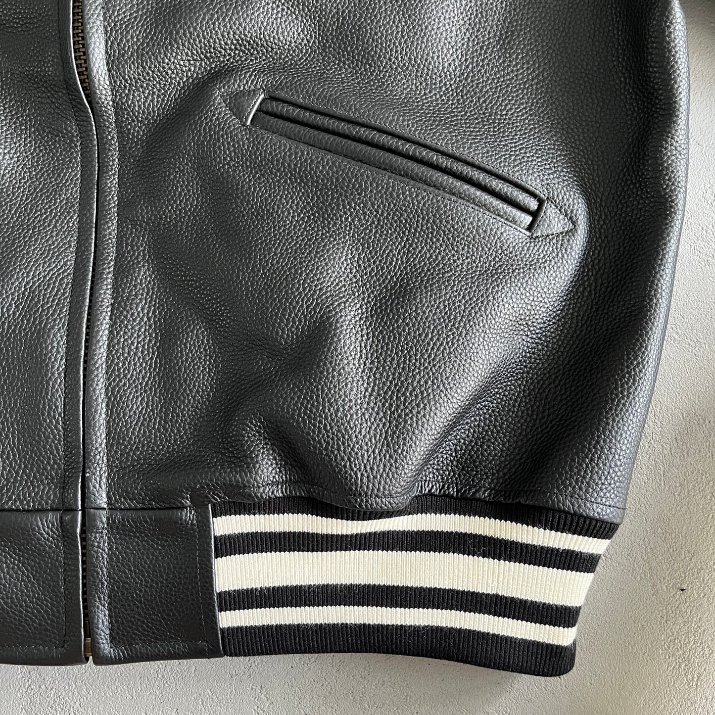 Corteiz Alcatraz Leather Jacket