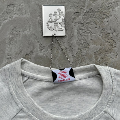 Mertra Gray Embroided Tee