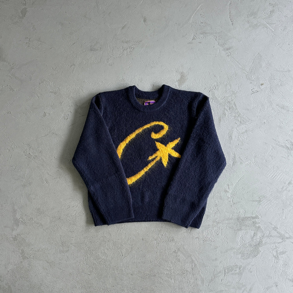 Corteiz C Star Mohair Knit Sweater