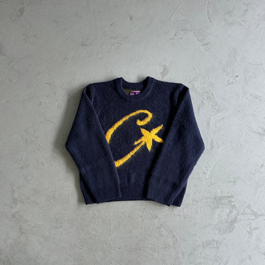 Corteiz C Star Mohair Knit Sweater
