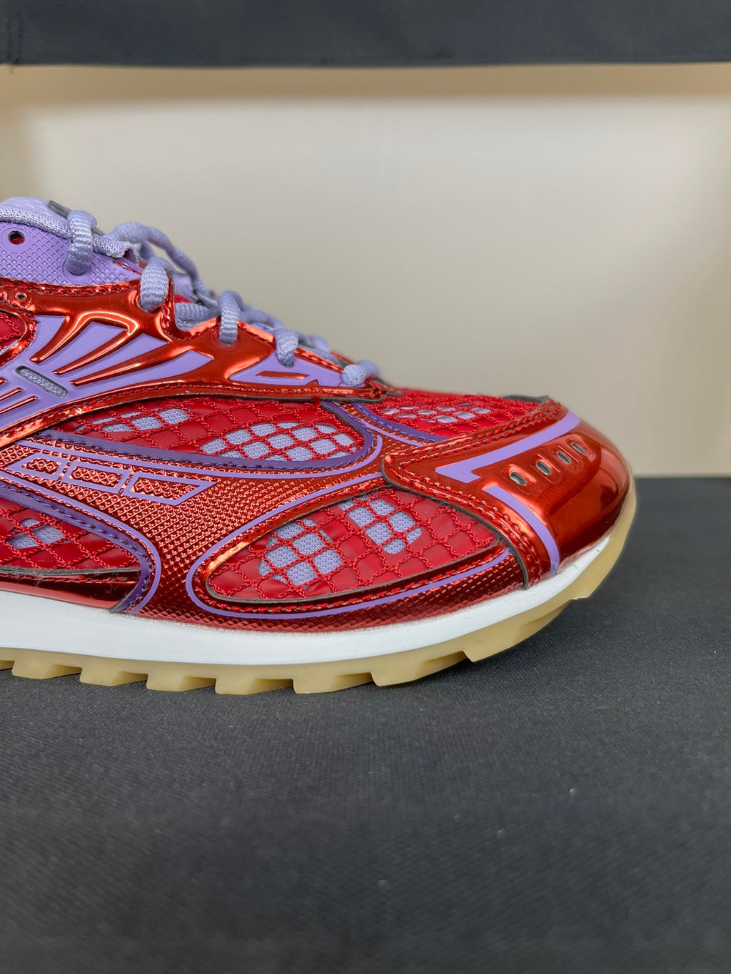 Bottega Veneta Orbit Sneakers Metallic Red / Wisteria