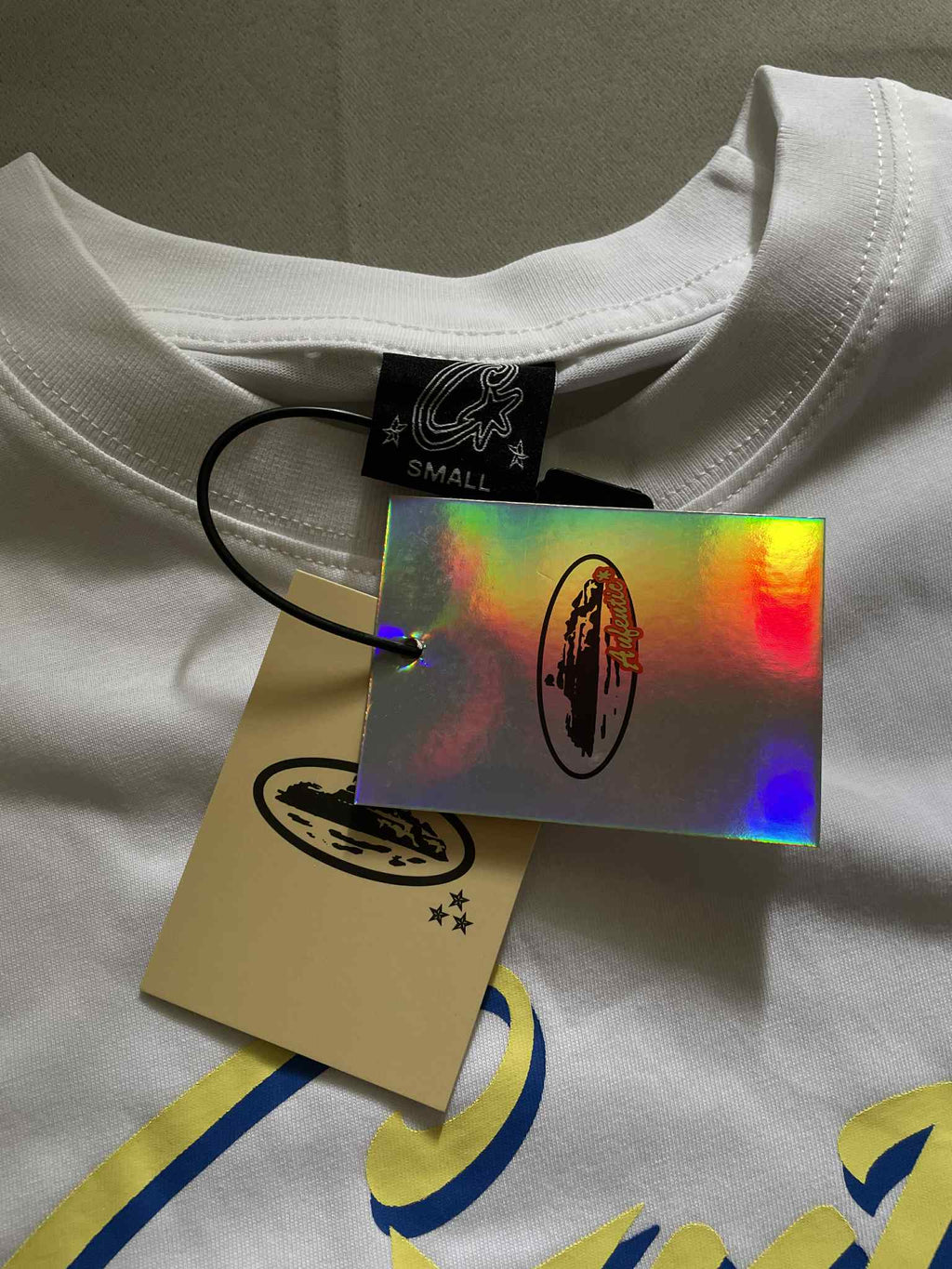 Corteiz OG Allstarz White/Yellow Tee