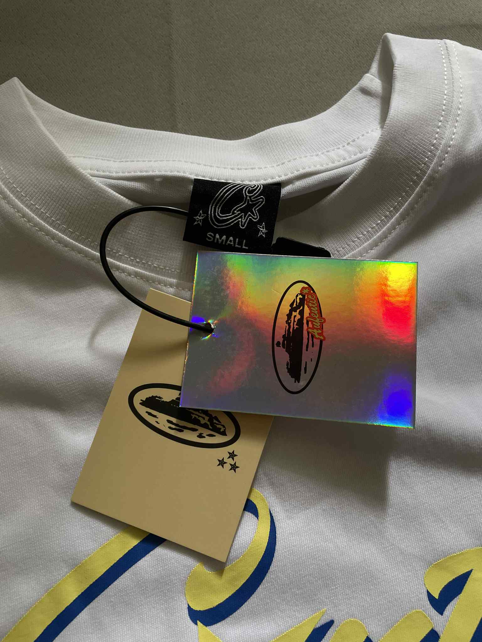 Corteiz OG Allstarz White/Yellow Tee