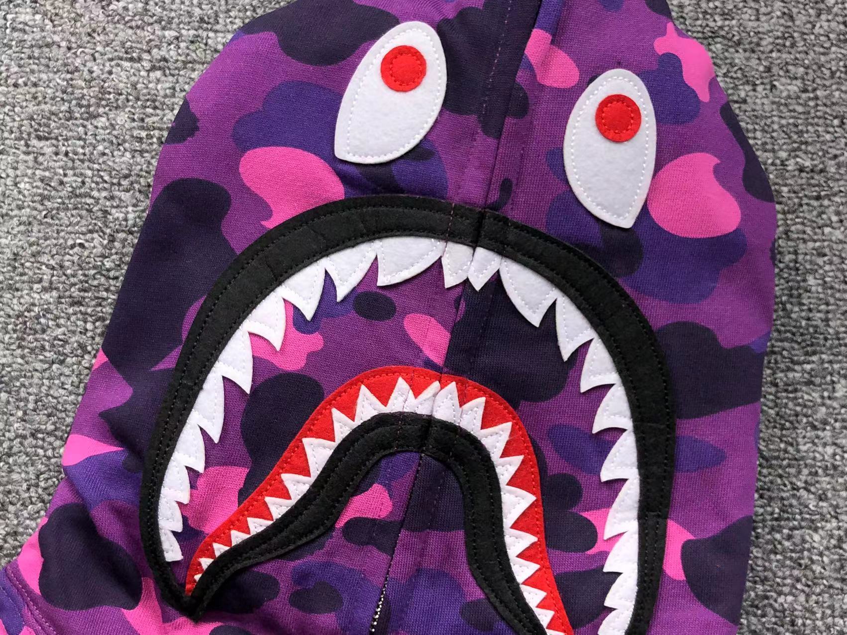 Bape Shark Camo Hoodies