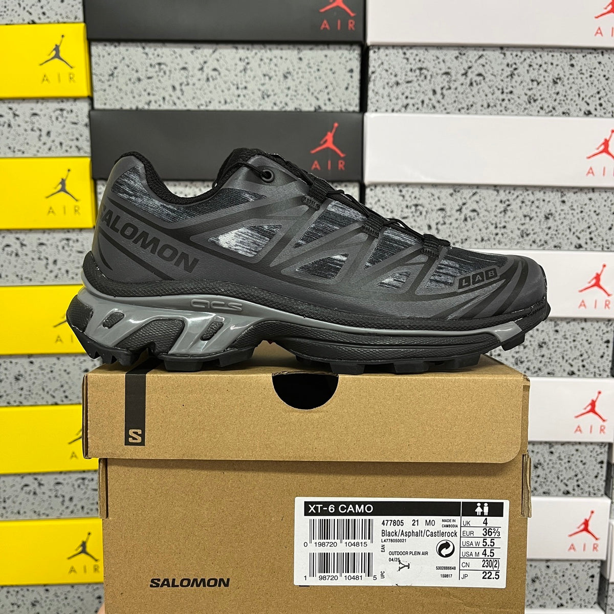 Salomon XT-6 Black/Asphalt/Castlerock