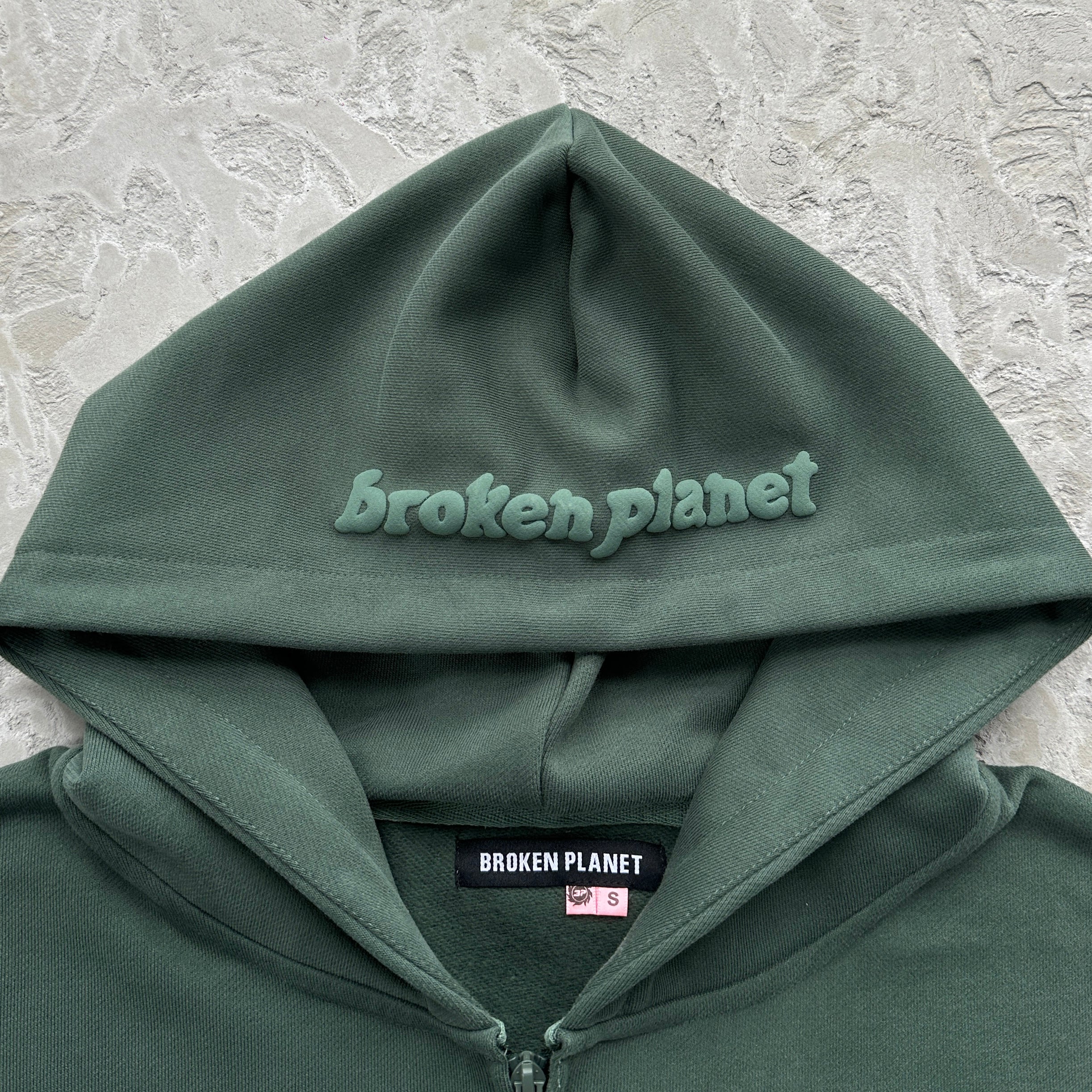 Broken Planet Zip-up Emerald Green Set