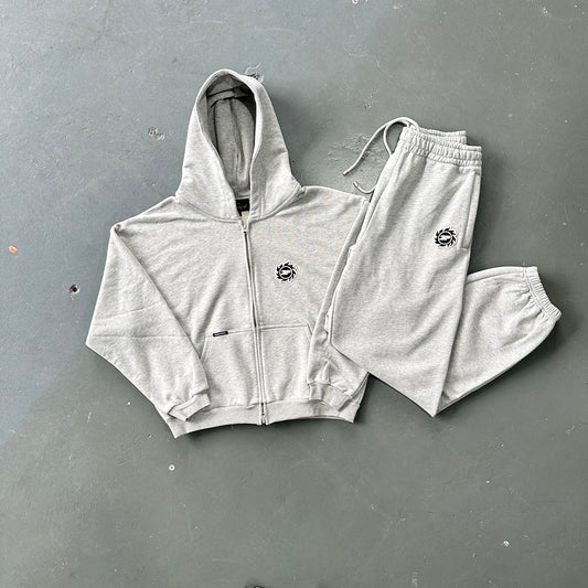 Broken Planet Sun "Heather Gray" Zip-up Sets