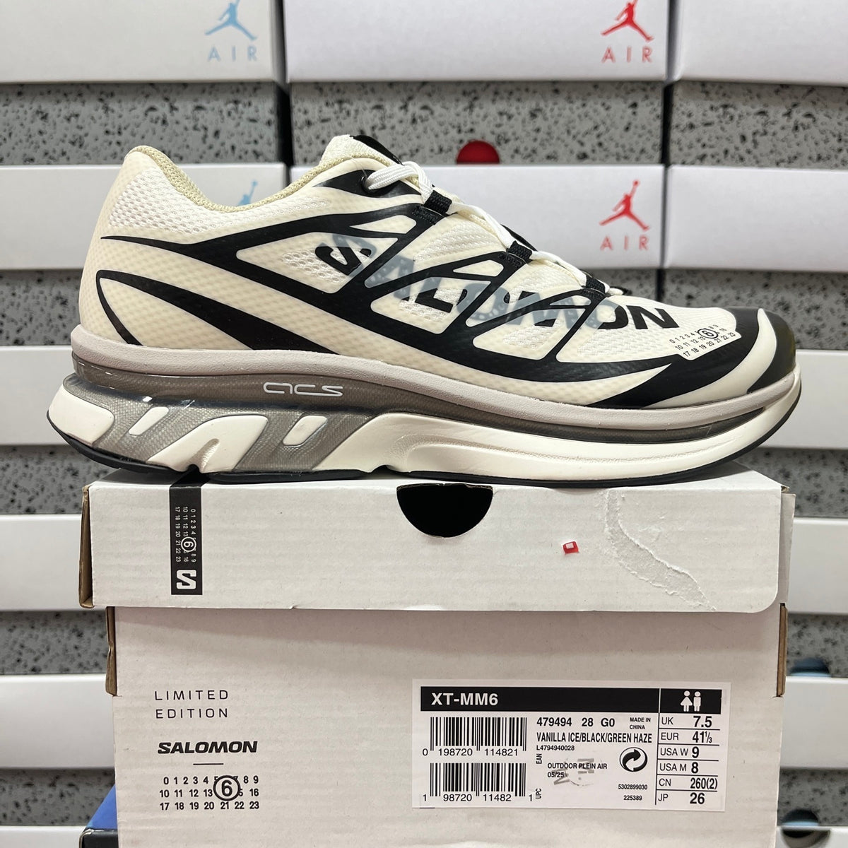 MM6 Maison Margiela x Salomon XT-6 Vanilla Ice Black Green Haze