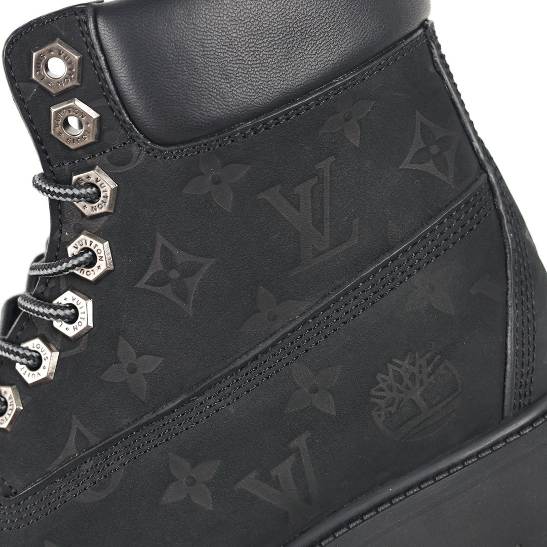 Timberland x Louis Vuitton Black Boots