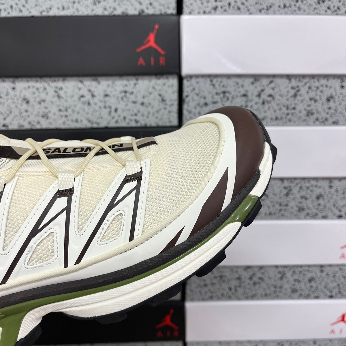 Salomon XT-6 Expanse Canvas Vanilla Ice / Black Coffee / Calla Green