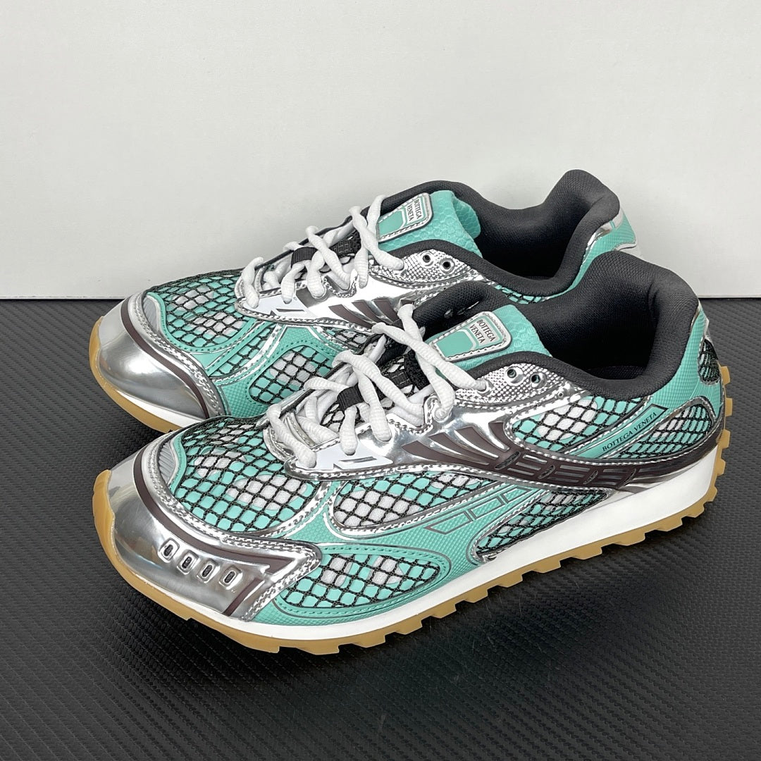Bottega Veneta Orbit Sneakers Green Oasis / Espresso