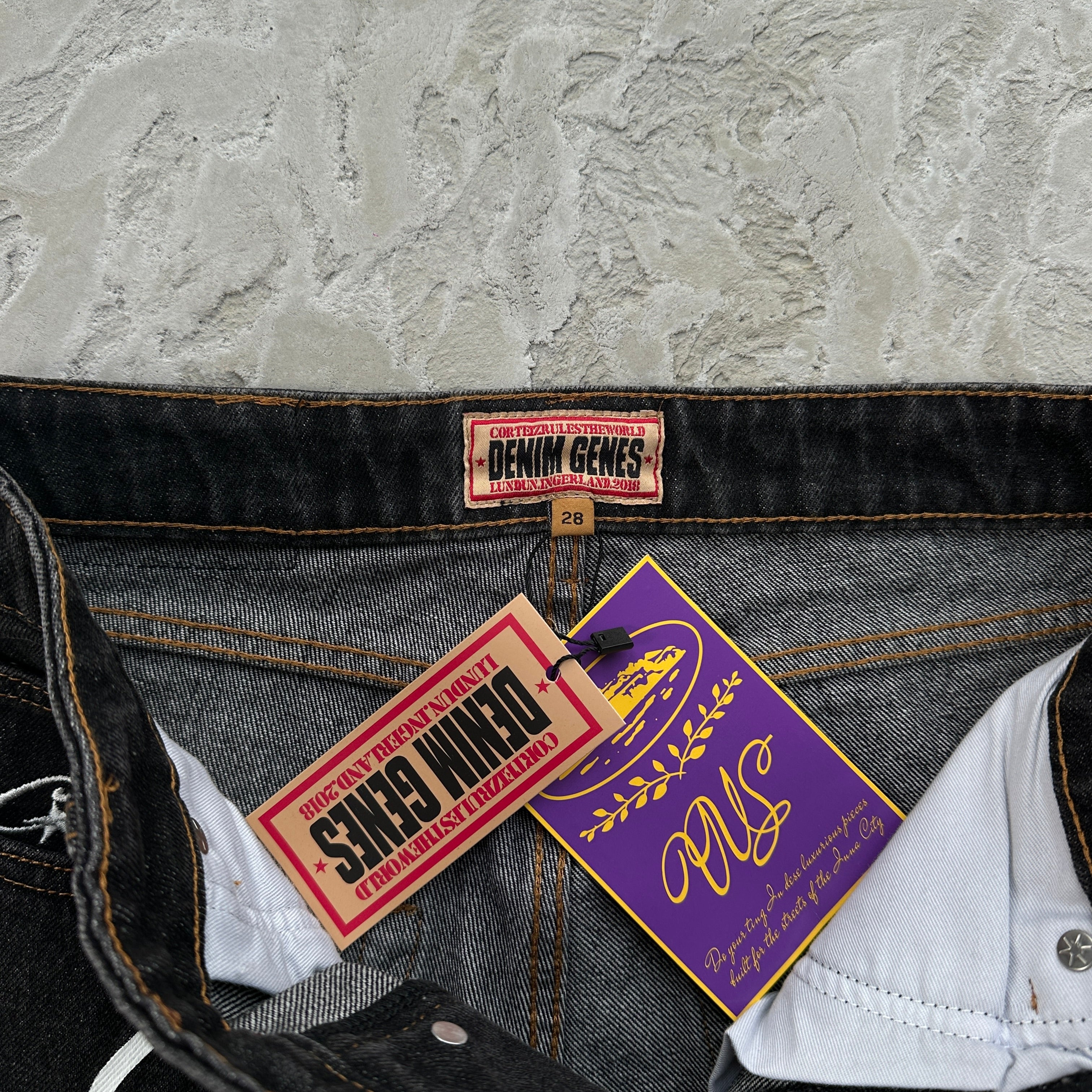 Corteiz Alcatraz Denim Shorts