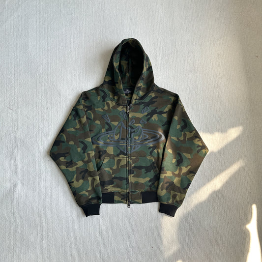 Broken Planet Zip-up Camo Hoodie