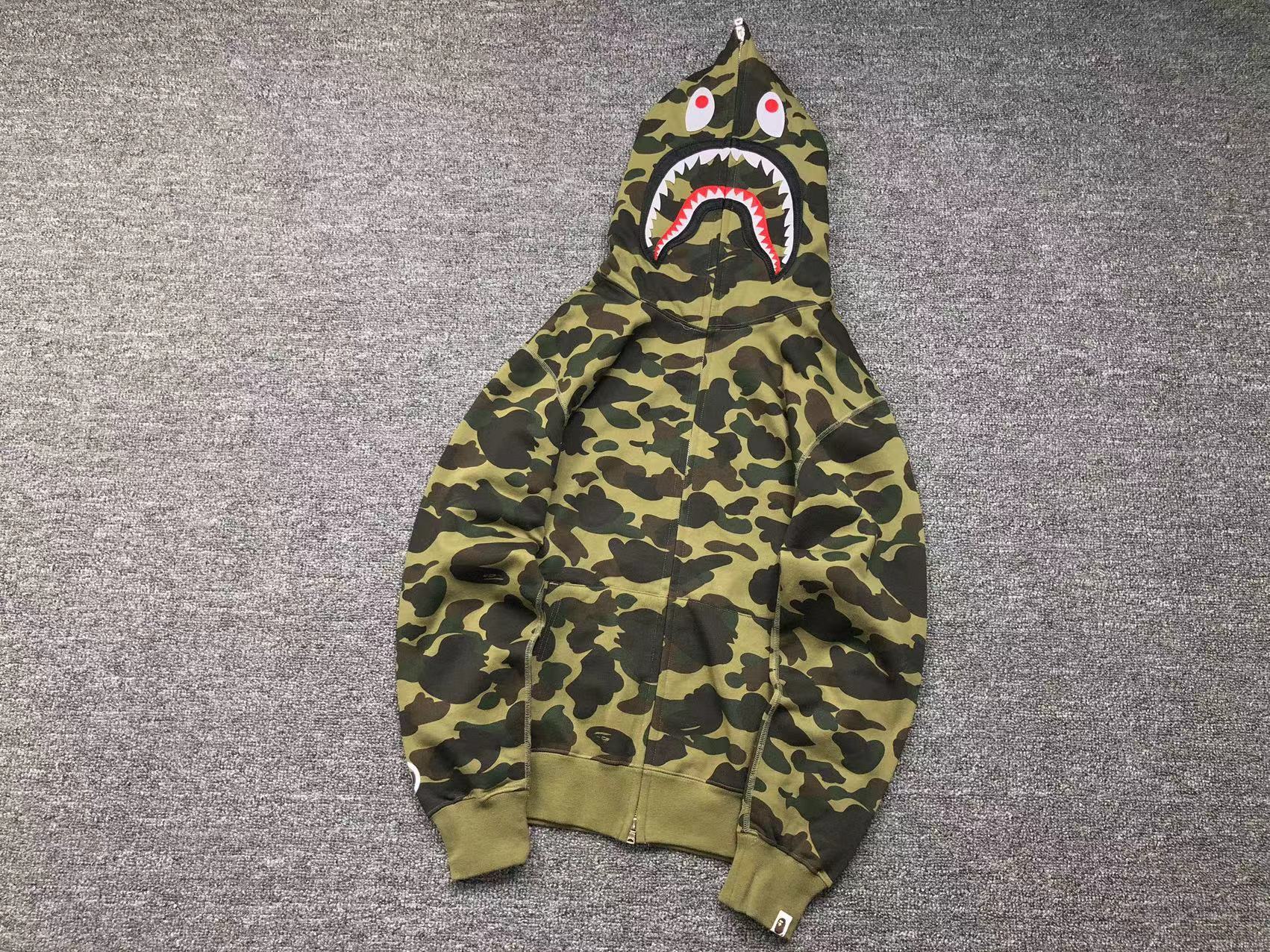 Bape Shark Camo Hoodies