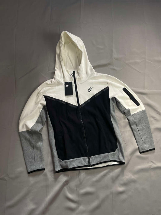 Nike Techfleece Gray/white Hoodie