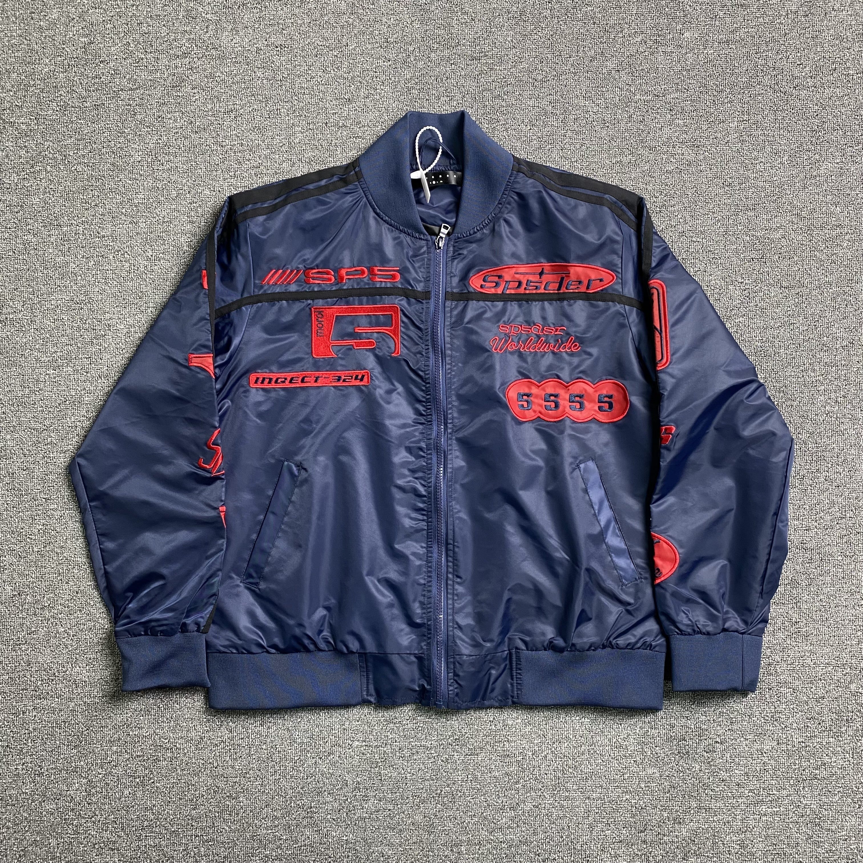SP5DER Satin Bomber Jacket