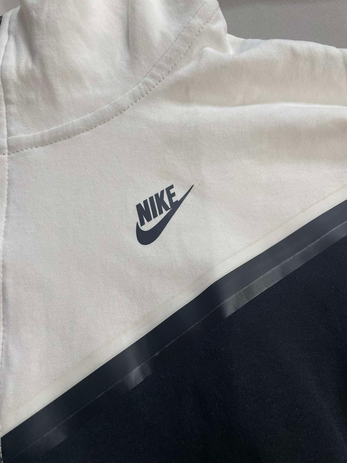 Nike Techfleece Gray/white Hoodie