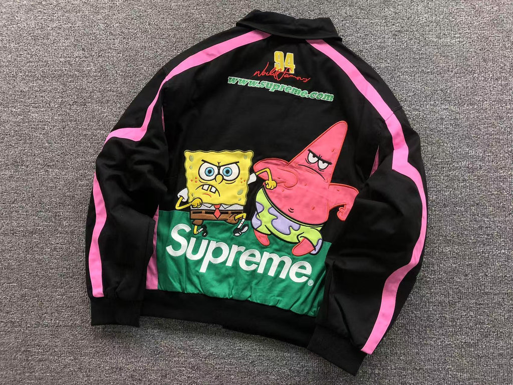 Supreme x SpongeBob x Jeff Hamilton Racing Jacket
